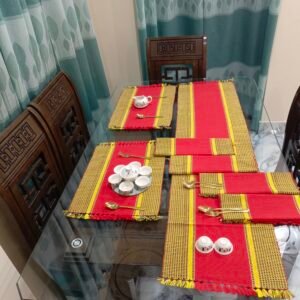 Cotton Table Runner Set 002